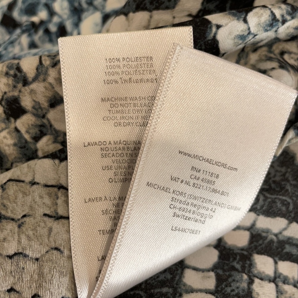 MICHAEL by Michael Kors Tie Front Blouse 2x - Picture 7 of 7